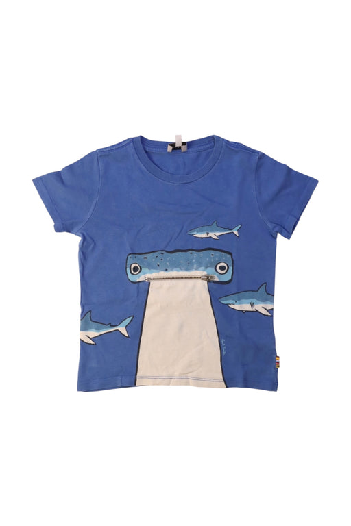 A Blue Short Sleeve T Shirts from Paul Smith in size 4T for boy. (Front View)
