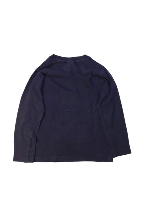 A Navy Long Sleeve T Shirts from Jacadi in size 4T for boy. (Back View)