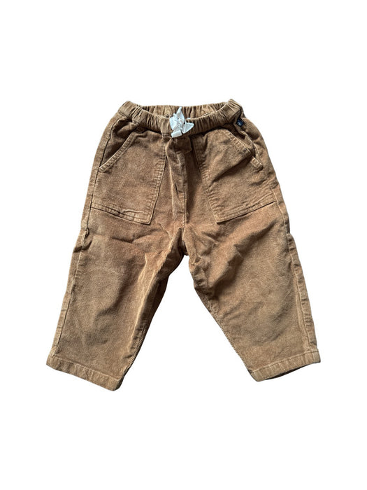 A Brown Casual Pants from Petit Bateau in size 2T for boy. (Front View)