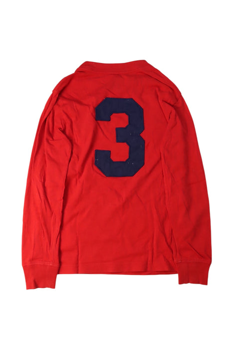 A Red Long Sleeve Tops from Polo Ralph Lauren in size 5T for girl. (Back View)