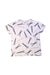 A White Short Sleeve T Shirts from Beau Loves in size 6T for girl. (Front View)