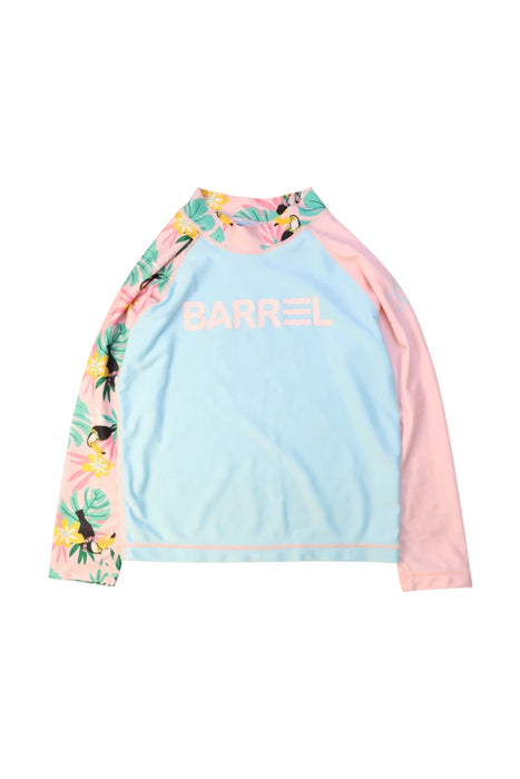 A Multicolour Rash Guards from Barrel in size 6T for girl. (Front View)
