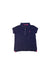 A Navy Short Sleeve Polos from Ralph Lauren in size 6T for girl. (Front View)