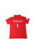 A Red Short Sleeve Polos from Shanghai Tang in size 6T for girl. (Back View)