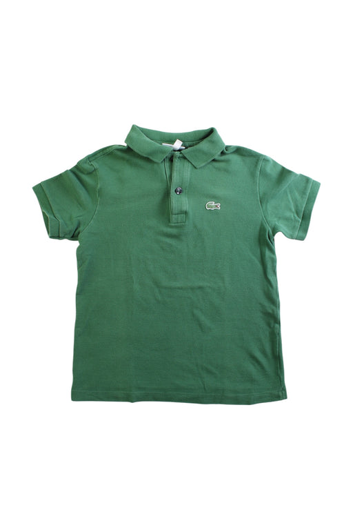 A Green Short Sleeve Polos from Lacoste in size 8Y for boy. (Front View)