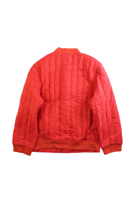 A Orange Puffer/Quilted Jackets from Polo Ralph Lauren in size 7Y for boy. (Back View)