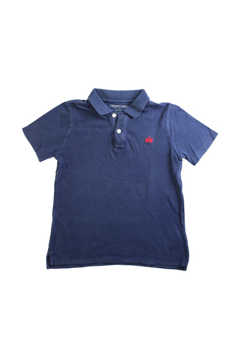 A Navy Short Sleeve Polos from Crewcuts in size 8Y for boy. (Front View)