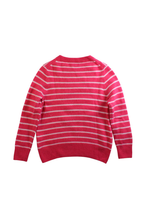 A Pink Knit Sweaters from Crewcuts in size 6T for girl. (Back View)