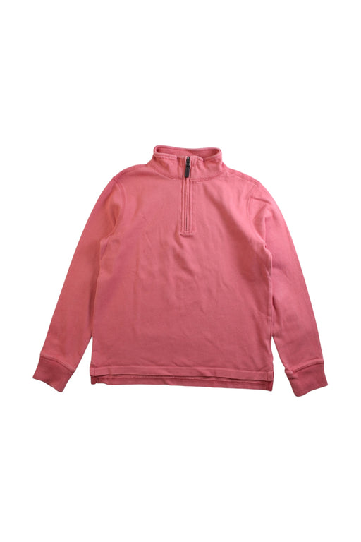 A Pink Zippered Sweatshirts from Crewcuts in size 8Y for boy. (Front View)