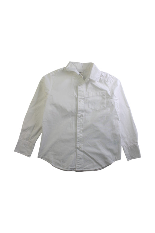 A White Long Sleeve Shirts from Crewcuts in size 6T for boy. (Front View)