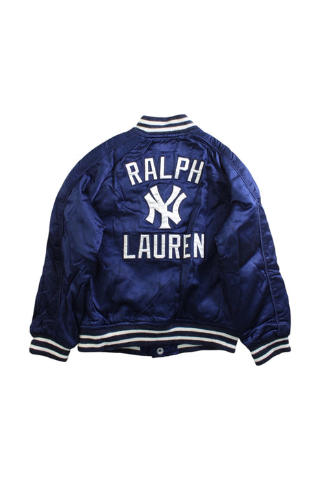 A Navy Lightweight Jackets from Polo Ralph Lauren in size 6T for boy. (Back View)