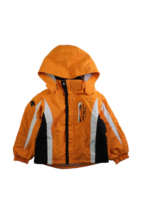 A Orange Ski Jackets from Descente in size 4T for neutral. (Front View)