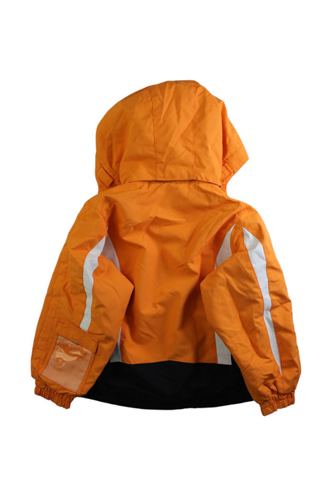 A Orange Ski Jackets from Descente in size 4T for neutral. (Back View)