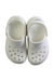 A White Slip Ons from Crocs in size 5T for girl. (Back View)