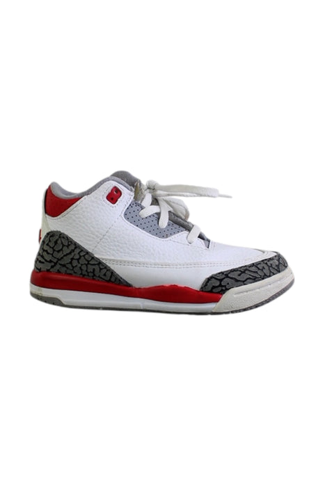 A Multicolour Sneakers from Air Jordan in size 4T for boy. (Front View)