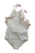A White Swimsuits from Folpetto in size 5T for girl. (Front View)