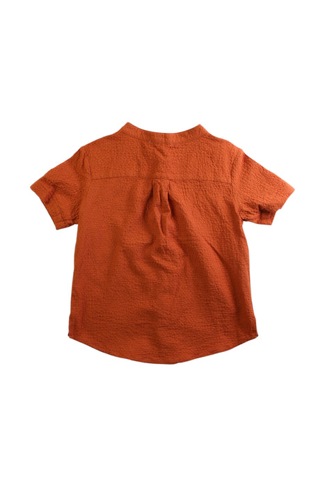 A Orange Short Sleeve Shirts from Excuse My French in size 4T for girl. (Back View)