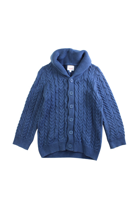 A Blue Cardigans from Seed in size 4T for neutral. (Front View)