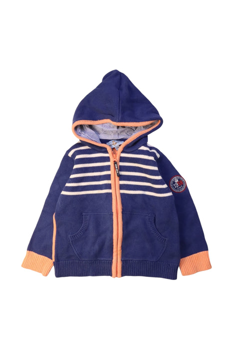 A Navy Hooded Sweatshirts from River Woods in size 2T for boy. (Front View)