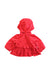 A Red Rain Jackets from Chicco in size 0-3M for girl. (Back View)
