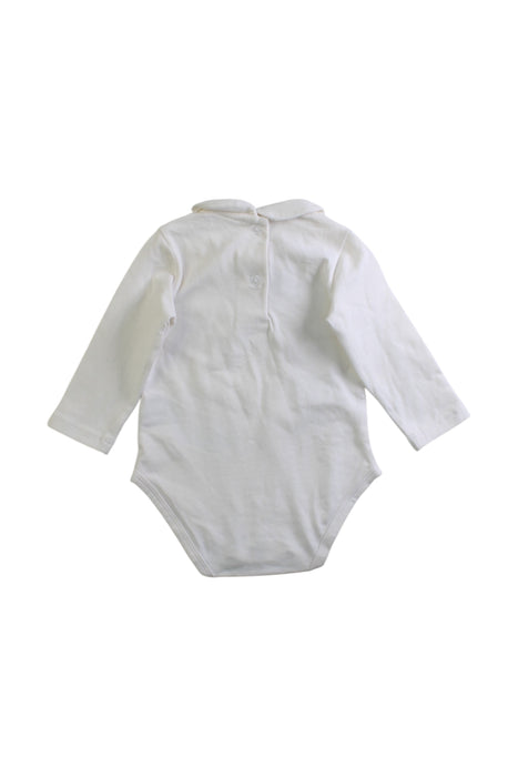 A White Long Sleeve Bodysuits from Chicco in size 0-3M for girl. (Back View)