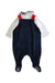 A Blue Long Overalls from Chicco in size 0-3M for boy. (Back View)