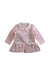 A Pink Long Sleeve Dresses from Chicco in size 0-3M for girl. (Front View)