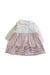 A Pink Long Sleeve Dresses from Chicco in size 0-3M for girl. (Front View)