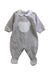 A Grey Onesies from Chicco in size 0-3M for neutral. (Front View)