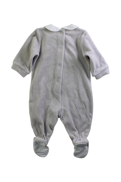 A Grey Onesies from Chicco in size 0-3M for neutral. (Back View)
