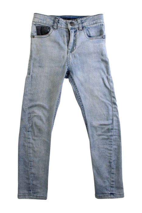 A Blue Jeans from IKKS in size 7Y for neutral. (Front View)