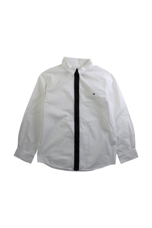 A White Long Sleeve Shirts from Junior Gaultier in size 8Y for boy. (Front View)