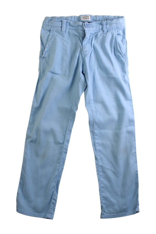 A Blue Casual Pants from Armani in size 6T for boy. (Front View)