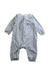 A Blue Long Sleeve Rompers from Cyrillus in size 3-6M for girl. (Front View)