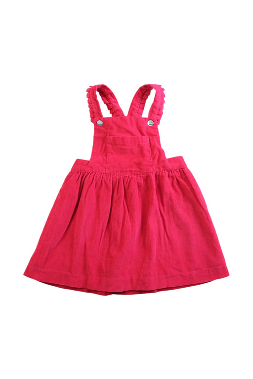 A Pink Overall Dresses from Jacadi in size 2T for girl. (Front View)