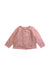 A Pink Cardigans from Tartine et Chocolat in size 3-6M for girl. (Front View)