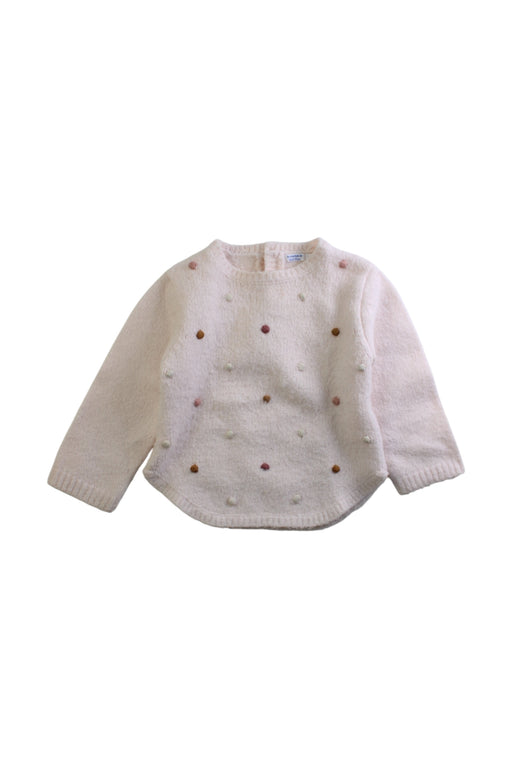 A White Knit Sweaters from Bout'Chou in size 12-18M for neutral. (Front View)
