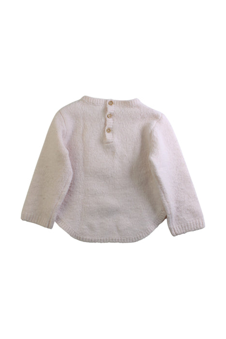 A White Knit Sweaters from Bout'Chou in size 12-18M for neutral. (Back View)