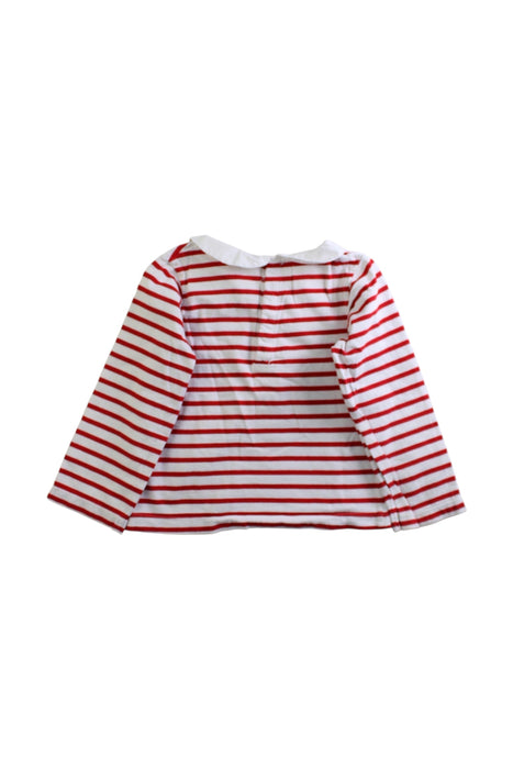 A Red Long Sleeve Tops from Jacadi in size 3T for girl. (Back View)