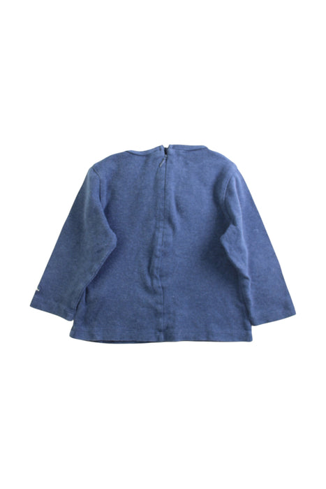 A Blue Long Sleeve Tops from Chateau de Sable in size 2T for girl. (Back View)