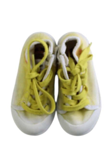 A Yellow Sneakers from Bonton in size 3T for neutral. (Back View)