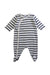 A Navy Onesies from Petit Bateau in size 0-3M for boy. (Front View)