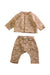 A Beige Pants Sets from Petit Bateau in size 0-3M for boy. (Front View)