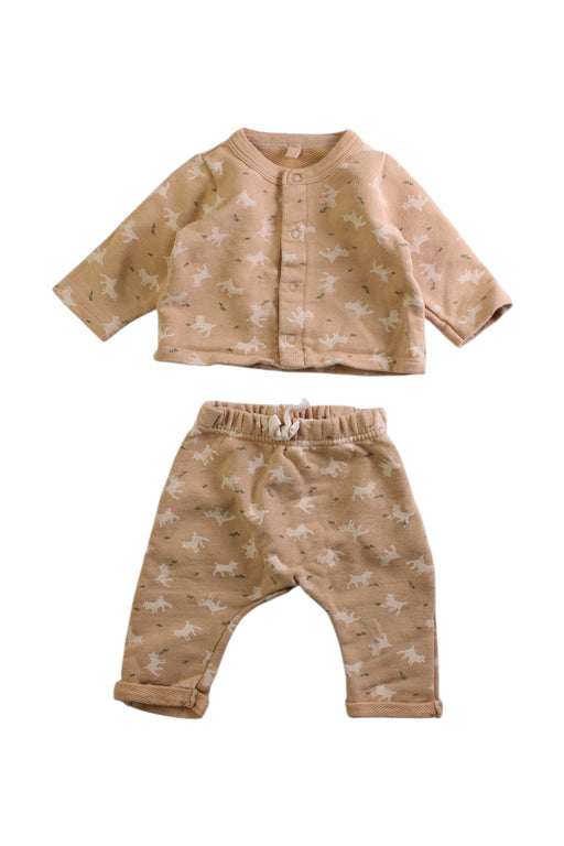A Beige Pants Sets from Petit Bateau in size 0-3M for boy. (Front View)