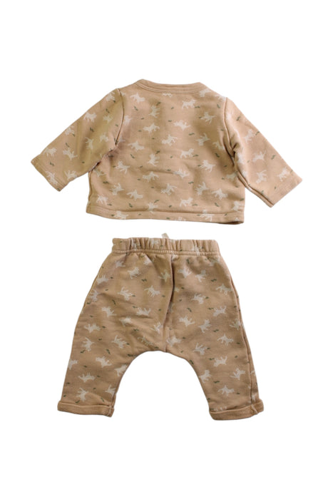 A Beige Pants Sets from Petit Bateau in size 0-3M for boy. (Back View)
