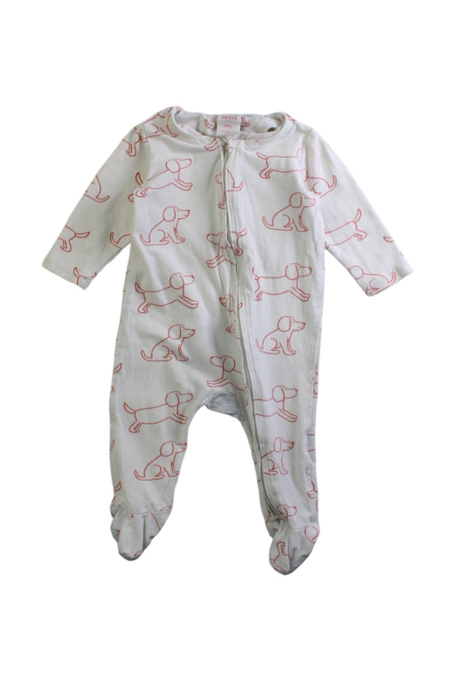 A White Onesies from Seed in size 0-3M for neutral. (Front View)