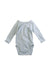 A Blue Long Sleeve Bodysuits from Petit Bateau in size 0-3M for boy. (Front View)