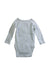 A Blue Long Sleeve Bodysuits from Petit Bateau in size 0-3M for boy. (Back View)