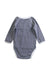 A Navy Long Sleeve Bodysuits from Petit Bateau in size 0-3M for boy. (Back View)