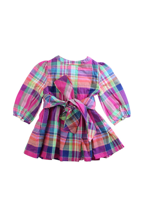 A Multicolour Long Sleeve Dresses from Ralph Lauren in size 0-3M for girl. (Back View)